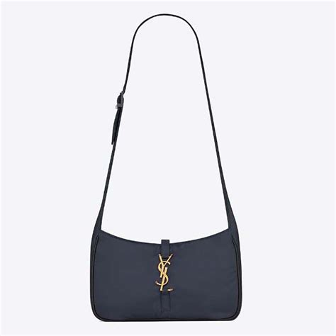 SAINT LAURENT Econyl Nylon Le 5 A 7 Hobo Navy